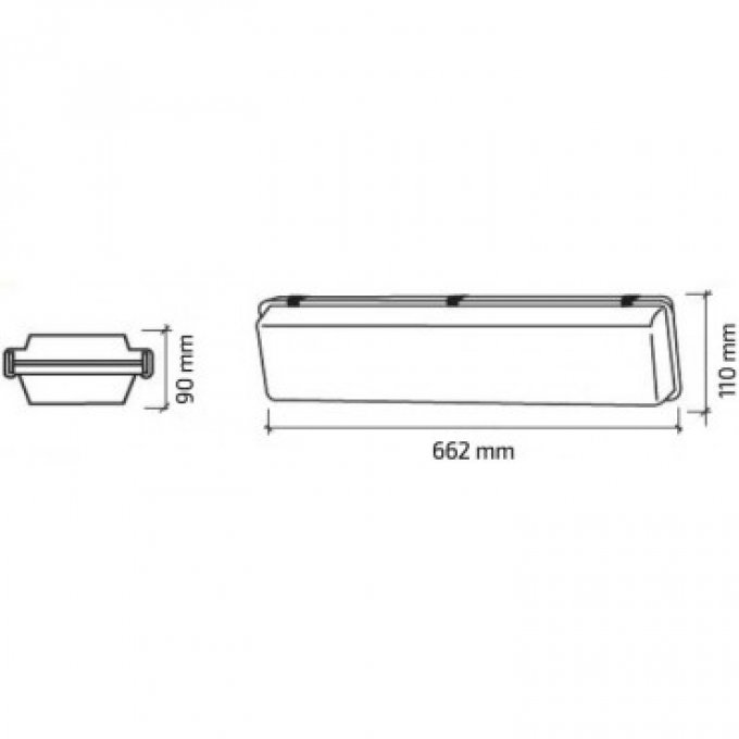 réglette étanche 1 ou 2 tubes LED 600-1200-1500 mm PC/PC