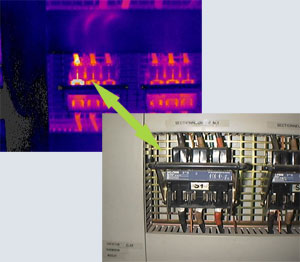 recherche anomalie dans armoire électrique